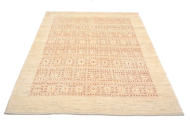 Gabbeh Teppich - Loribaft Perser 202 x 157 cm - beige