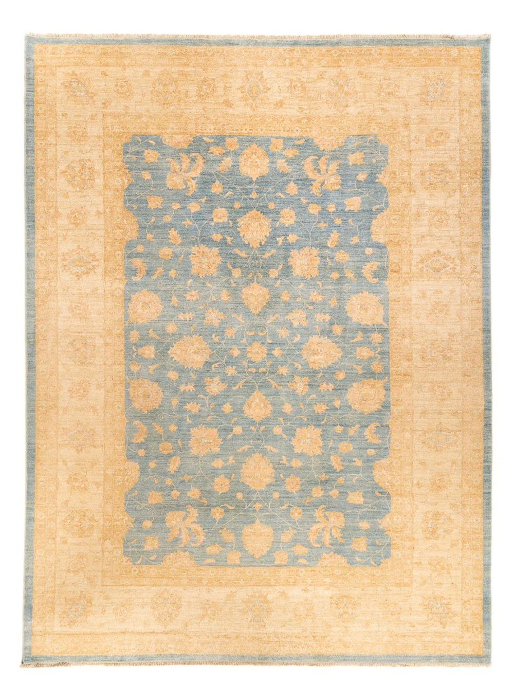 Ziegler Teppich - 342 x 255 cm - hellblau