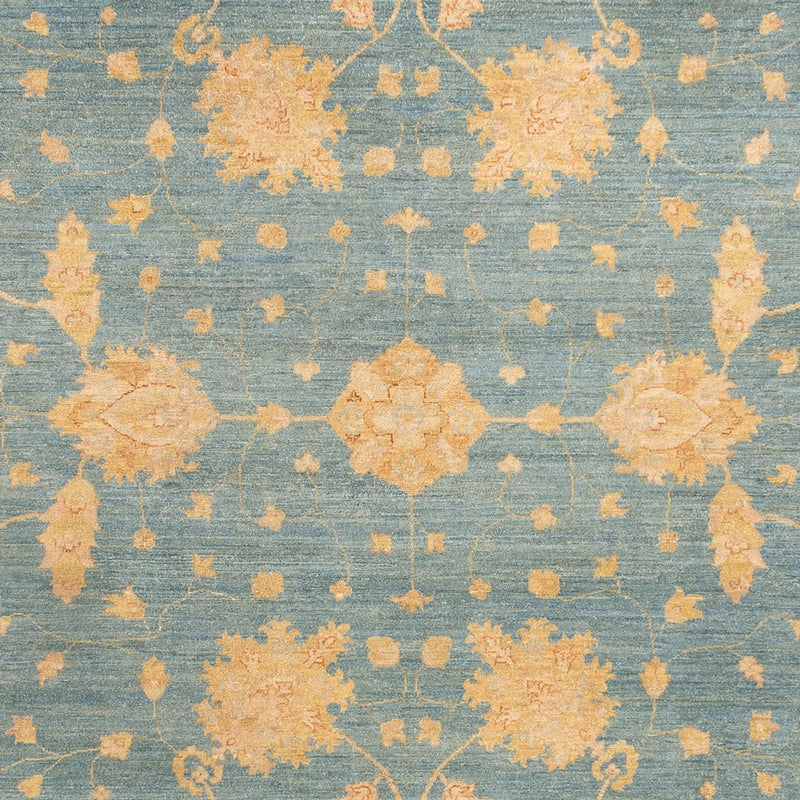 Ziegler Teppich - 348 x 252 cm - seeblau