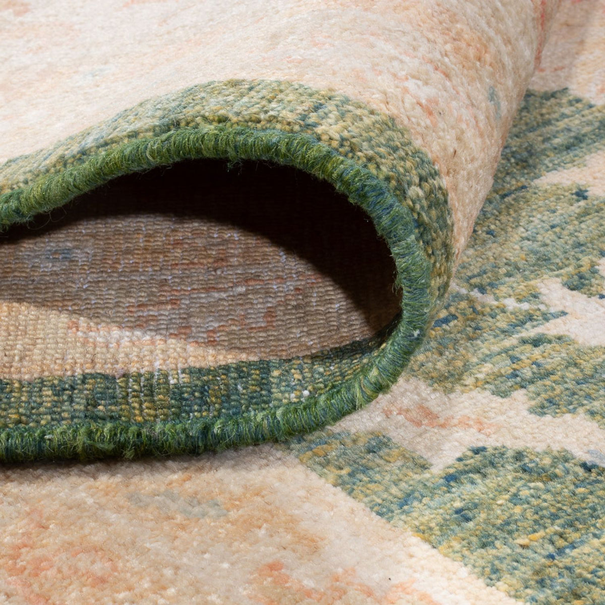 Ziegler Teppich - 346 x 258 cm - olivgrün