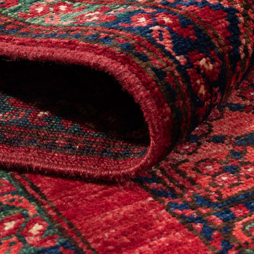 Läufer Afghan - 201 x 86 cm - rot