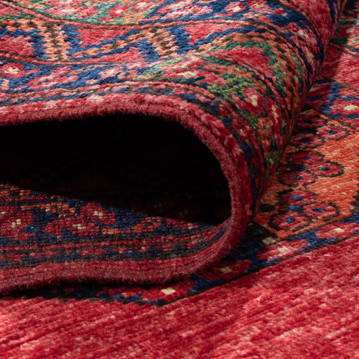 Läufer Afghan - 206 x 84 cm - rot