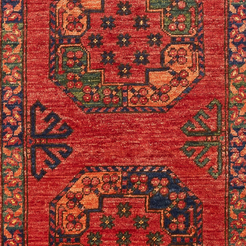 Läufer Afghan - 204 x 82 cm - rot