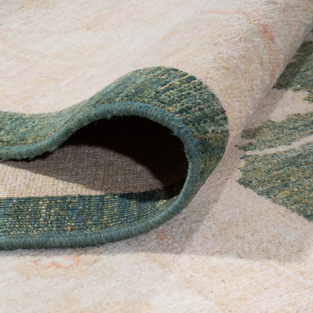 Ziegler Teppich - 404 x 307 cm - olivgrün