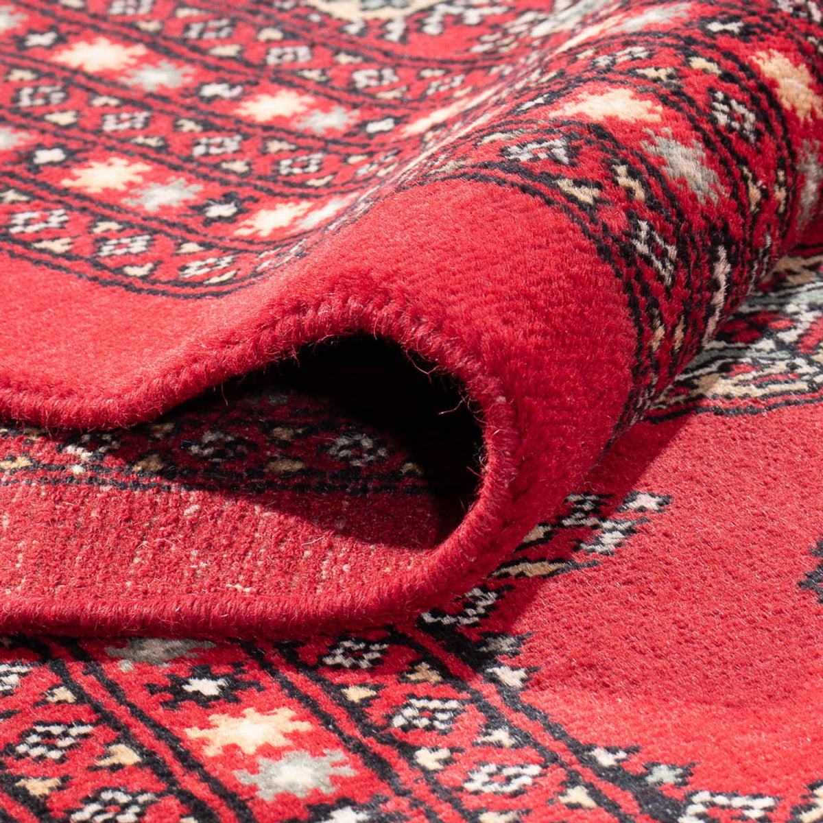 Afghan Teppich - Buchara - 401 x 311 cm - hellrot