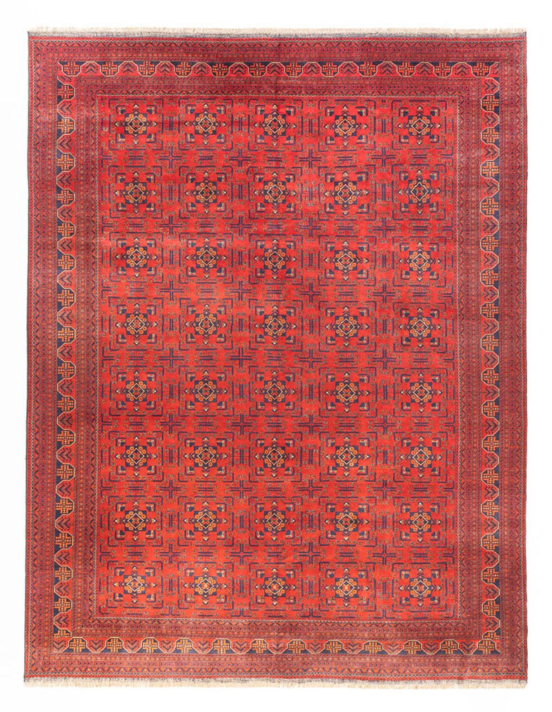 Afghan Teppich - Kunduz - 391 x 296 cm - rot