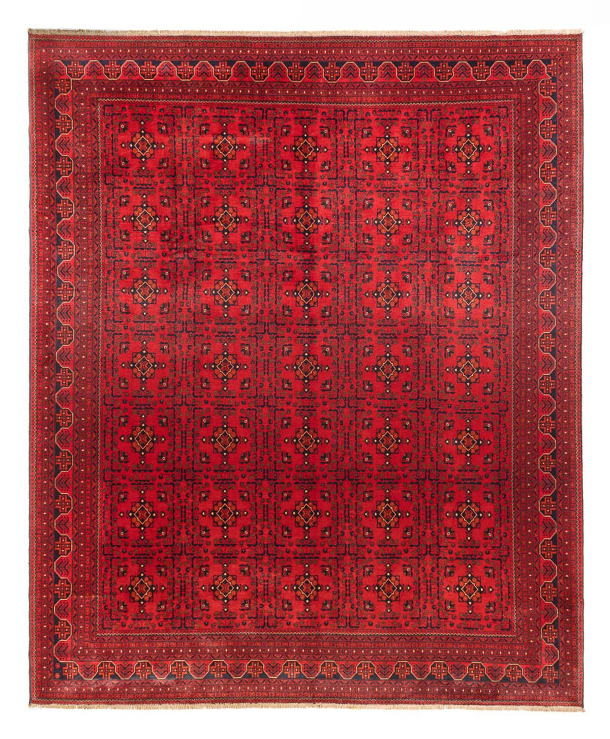 Afghan Teppich - Kunduz - 382 x 309 cm - rot