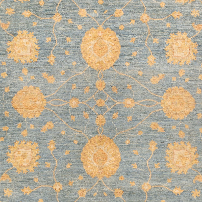Ziegler Teppich - 369 x 273 cm - seeblau