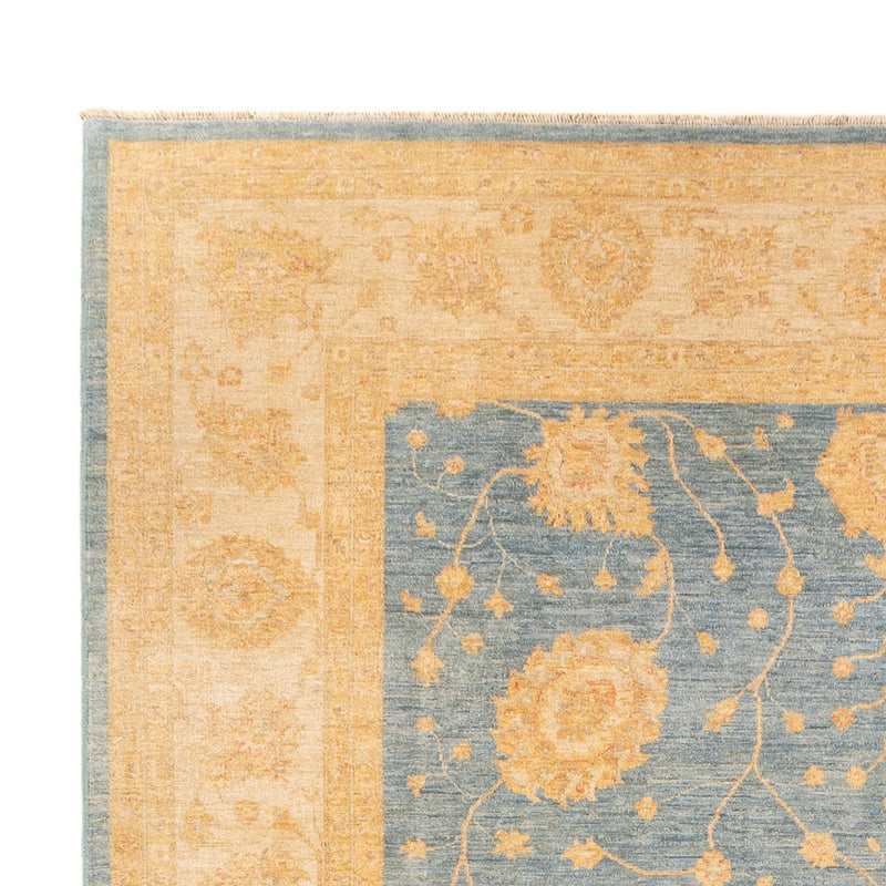 Ziegler Teppich - 369 x 273 cm - seeblau
