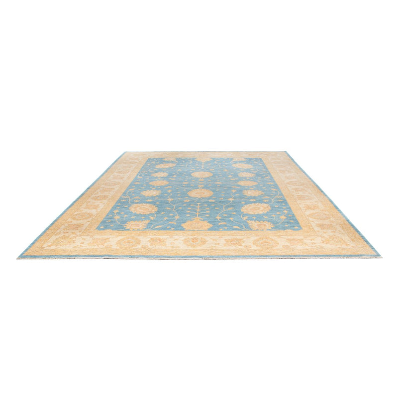 Ziegler Teppich - 369 x 273 cm - seeblau
