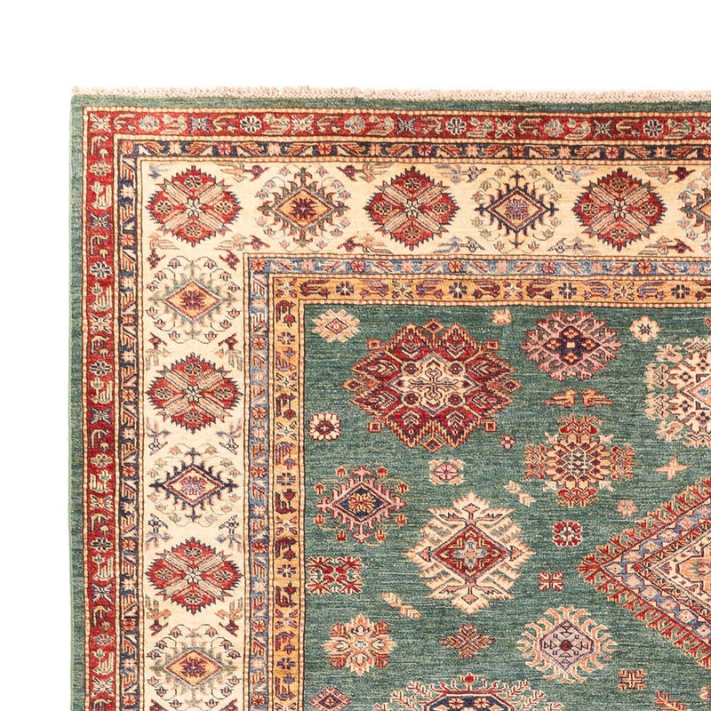 Ziegler Teppich - Kazak - 366 x 276 cm - minzgrün