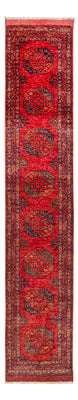 Läufer Afghan - 395 x 75 cm - rot