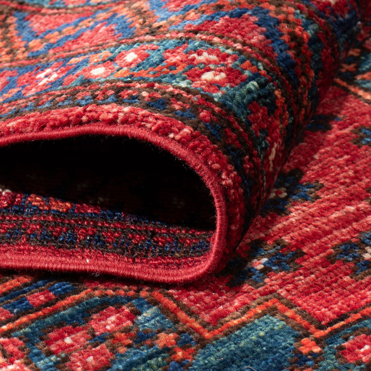 Läufer Afghan - 390 x 82 cm - rot
