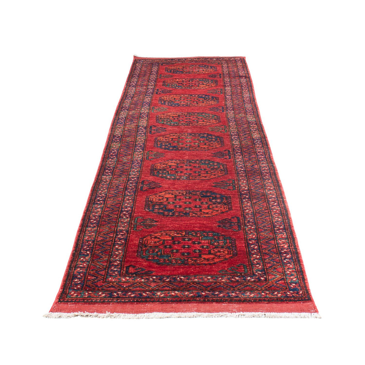 Läufer Afghan - 390 x 82 cm - rot