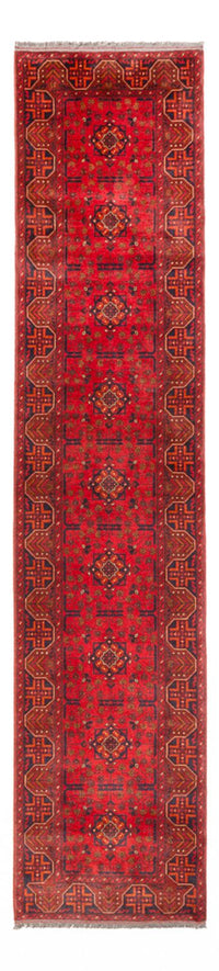 Läufer Afghan - Kunduz - 395 x 80 cm - rot