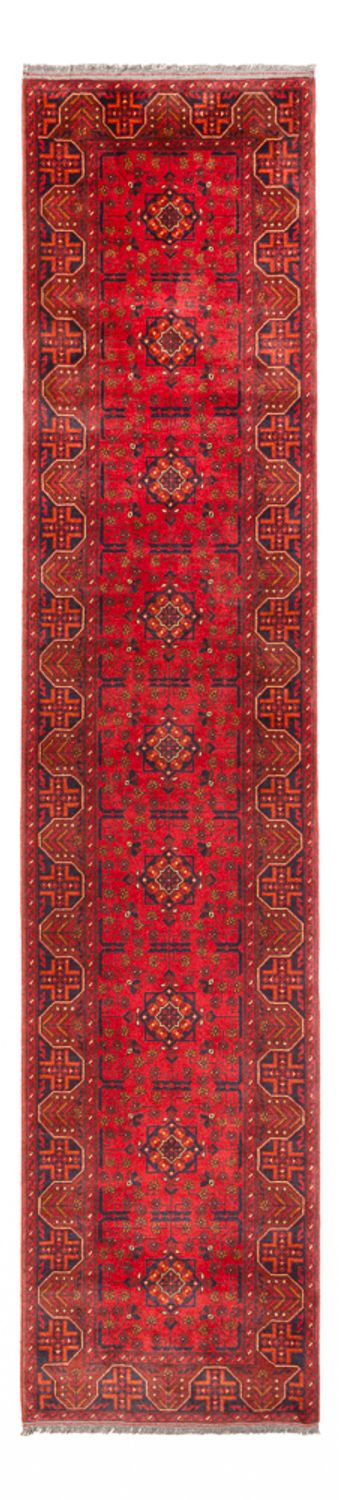 Läufer Afghan - Kunduz - 395 x 80 cm - rot