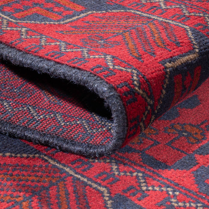 Läufer Afghan - Kunduz - 390 x 80 cm - rot
