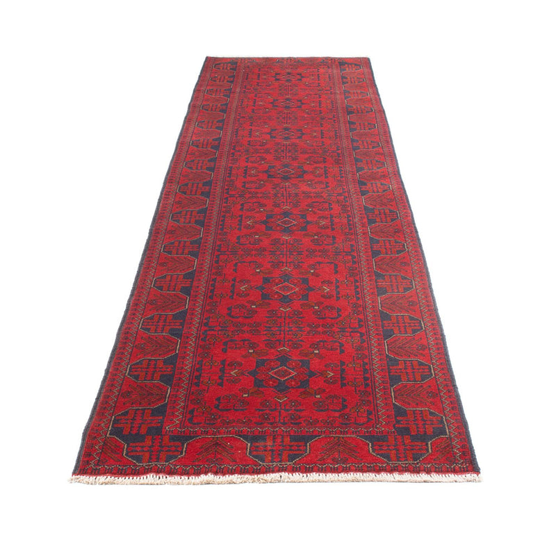 Läufer Afghan - Kunduz - 390 x 80 cm - rot