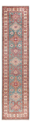 Kazak Tappeto 78x327cm - Tappeto orientale - verde chiaro - Passatoia / Verde chiaro / 78 x 327 cm Passatoia