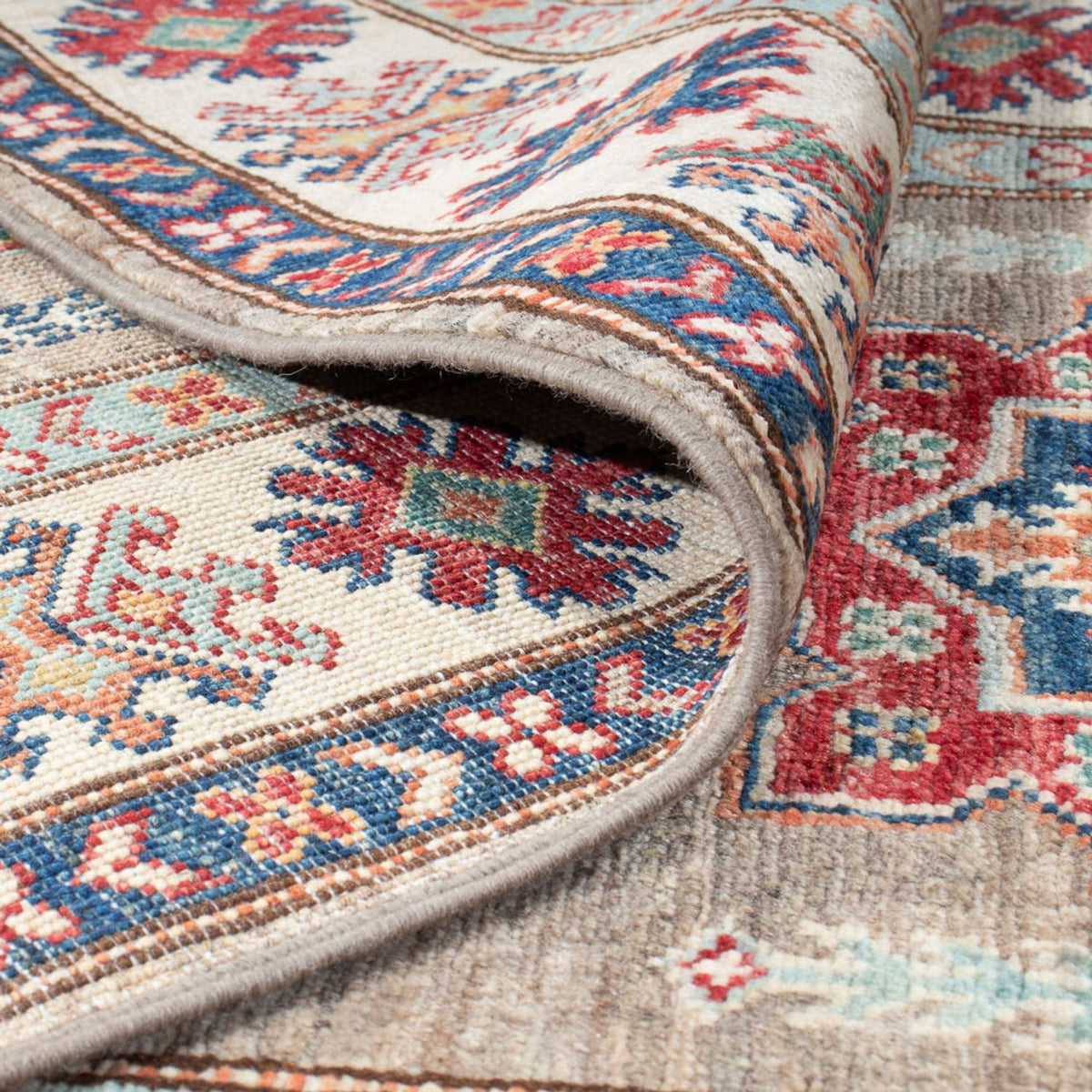 Läufer Ziegler - Kazak - 305 x 83 cm - hellgrau