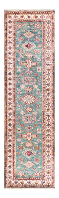 Tapis de couloir Tapis Ziegler - Kazak - 302 x 83 cm - turquoise