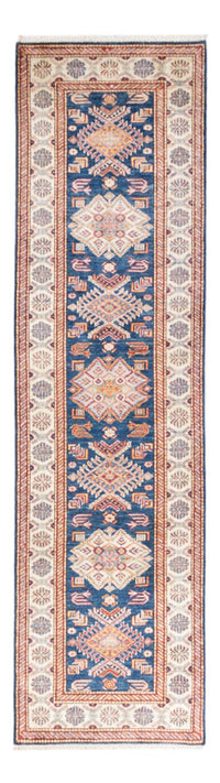 Tapis de couloir Tapis Ziegler - Kazak - 299 x 84 cm - bleu