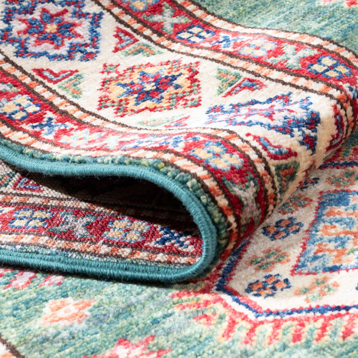 Läufer Ziegler - Kazak - 295 x 76 cm - grün