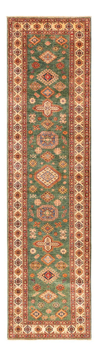 Tapis de couloir Tapis Ziegler - Kazak - 302 x 78 cm - vert