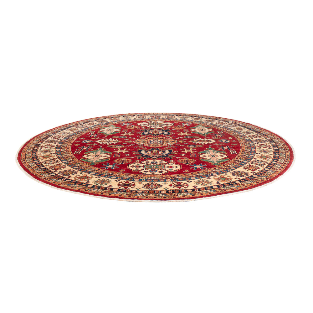 Ziegler Teppich - Kazak rund  - 306 x 306 cm - mehrfarbig