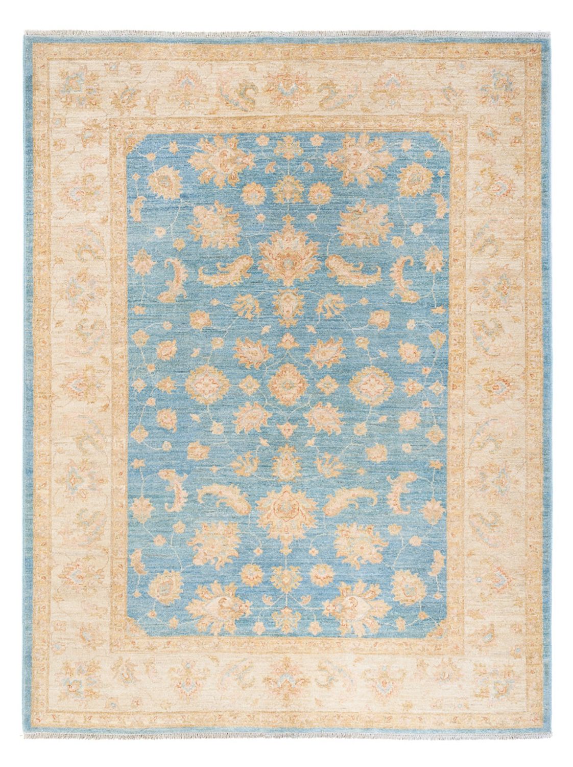 Ziegler Teppich - 236 x 176 cm - blau