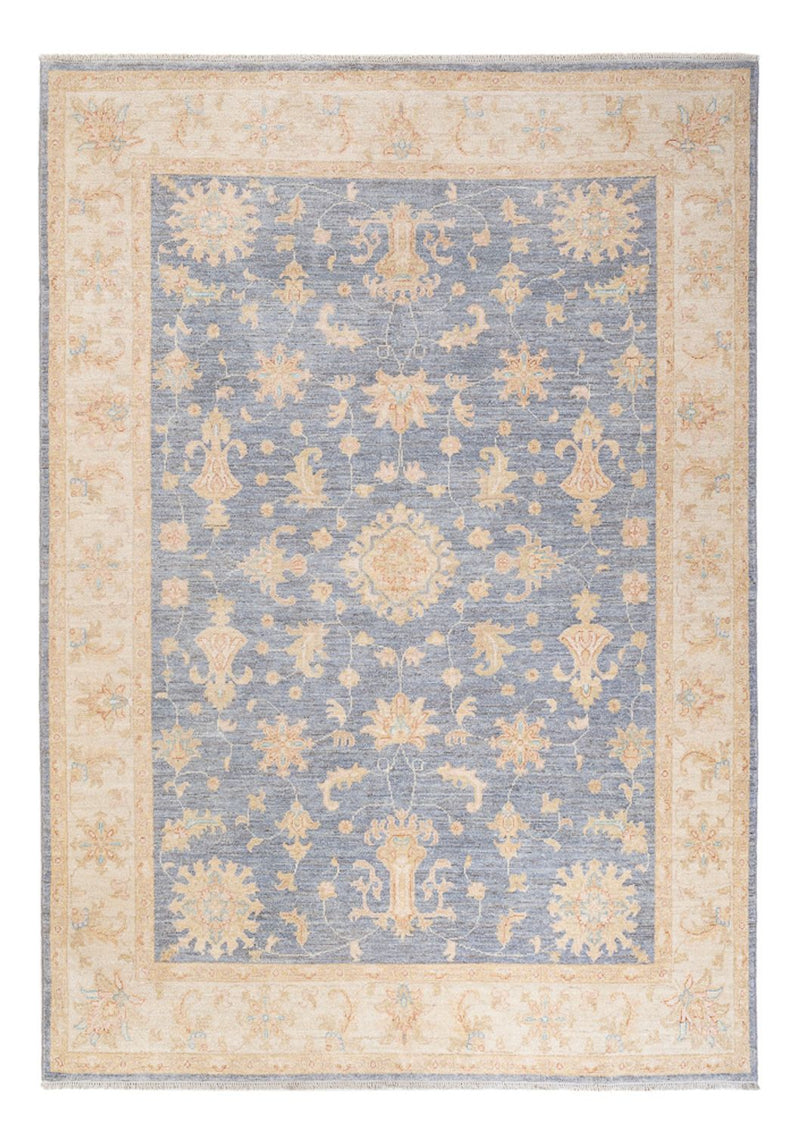 Ziegler Teppich - 241 x 176 cm - seeblau