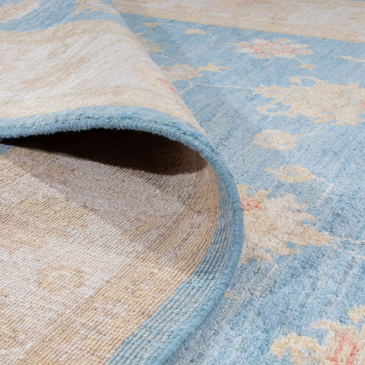 Ziegler Teppich - 240 x 172 cm - blau