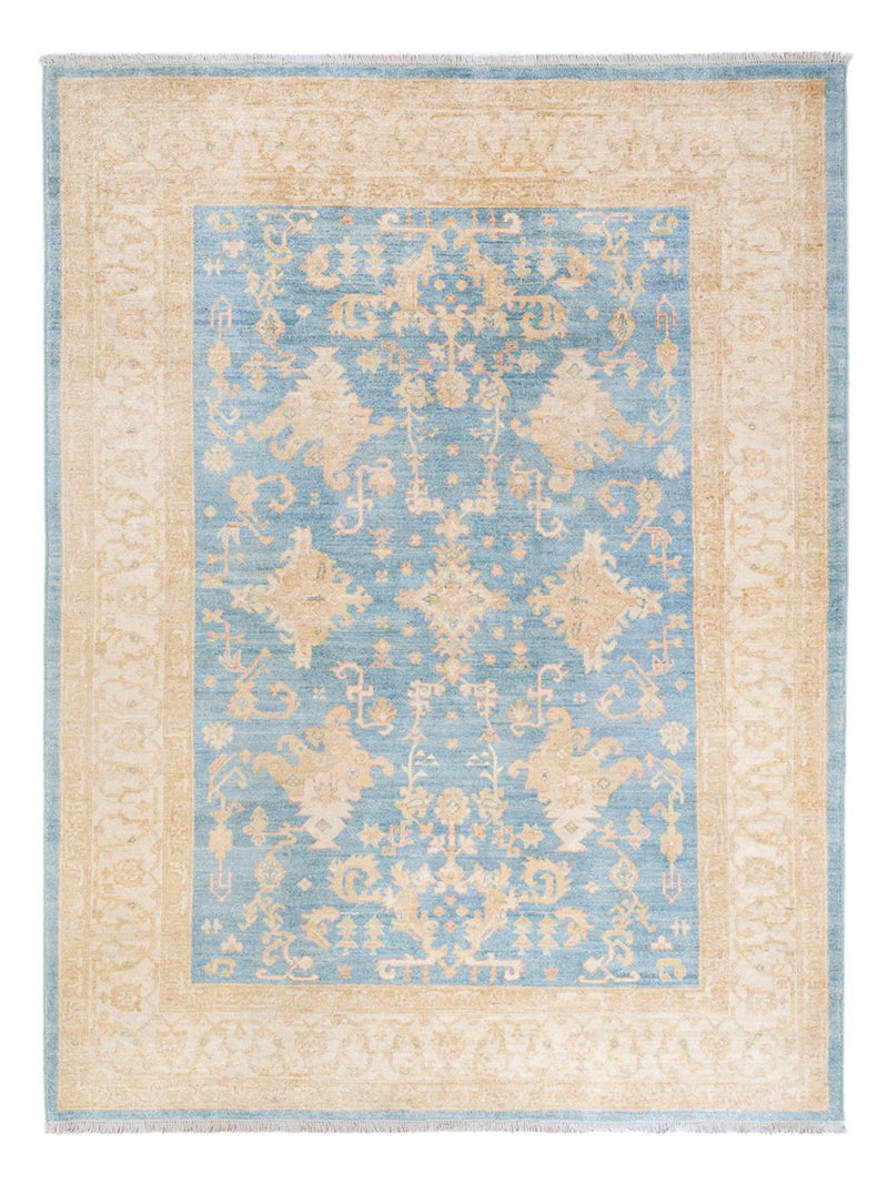 Ziegler Teppich - 240 x 178 cm - blau