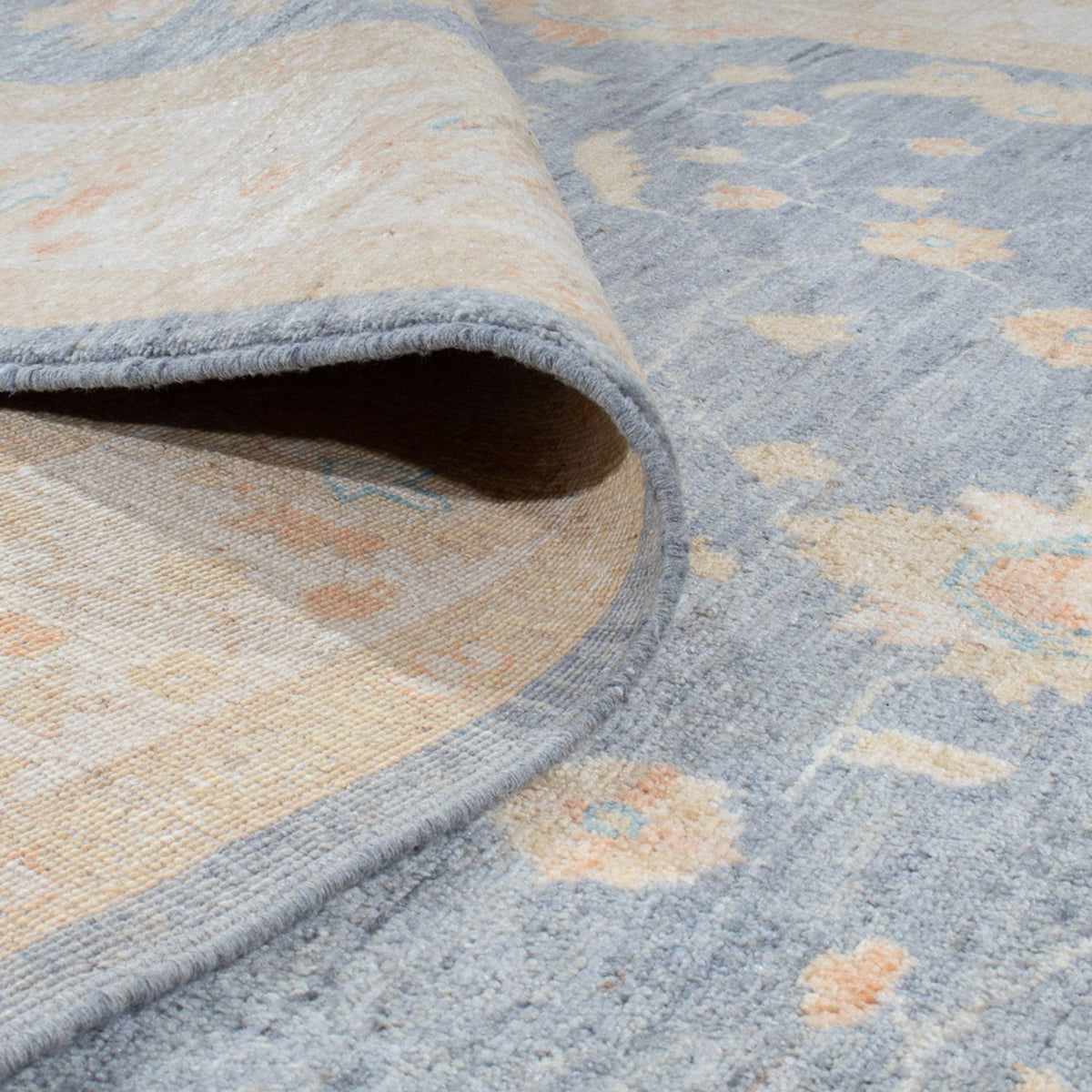 Ziegler Teppich - 236 x 173 cm - seeblau