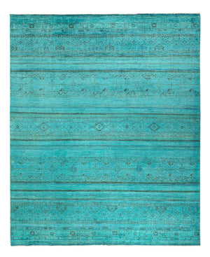 Ziegler Teppich - Modern - Vintage / Colored - 248 x 202 cm - türkis