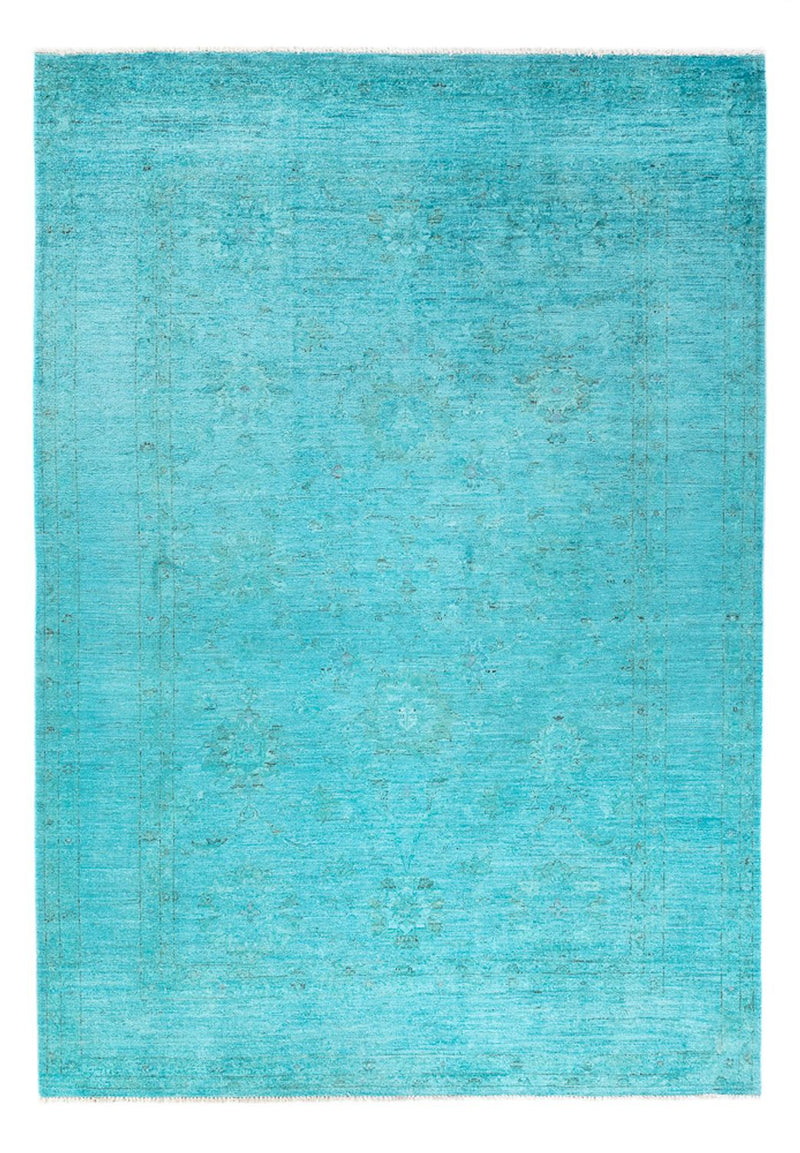 Tapis Ziegler - Moderne - Vintage/Overdyed - 249 x 171 cm - turquoise