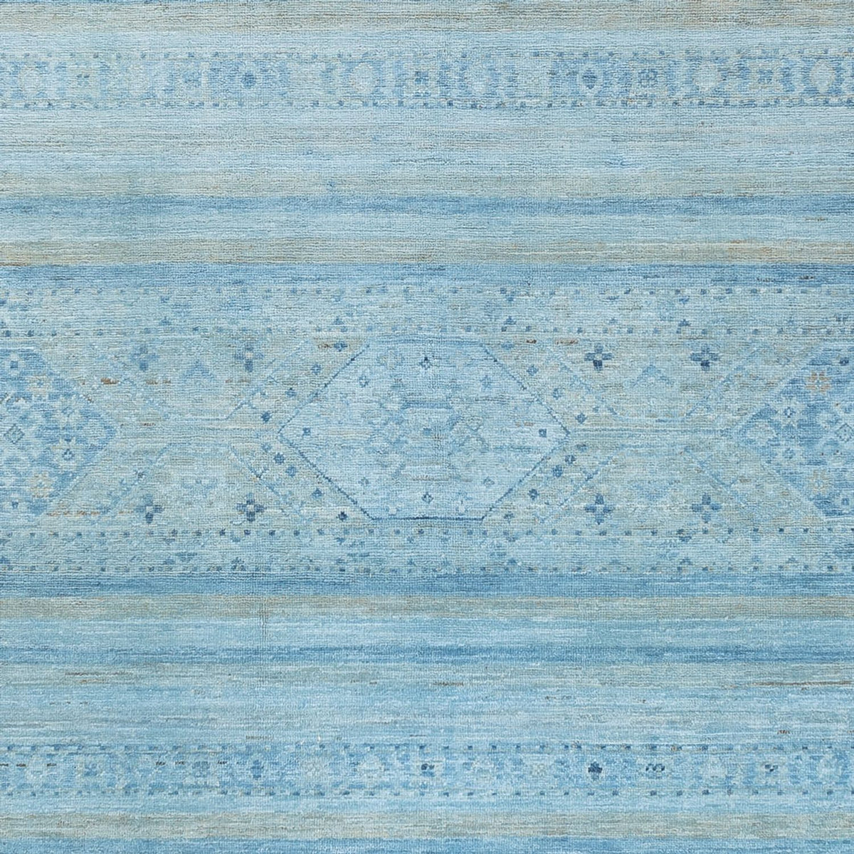 Ziegler Teppich - Modern - 250 x 171 cm - hellblau