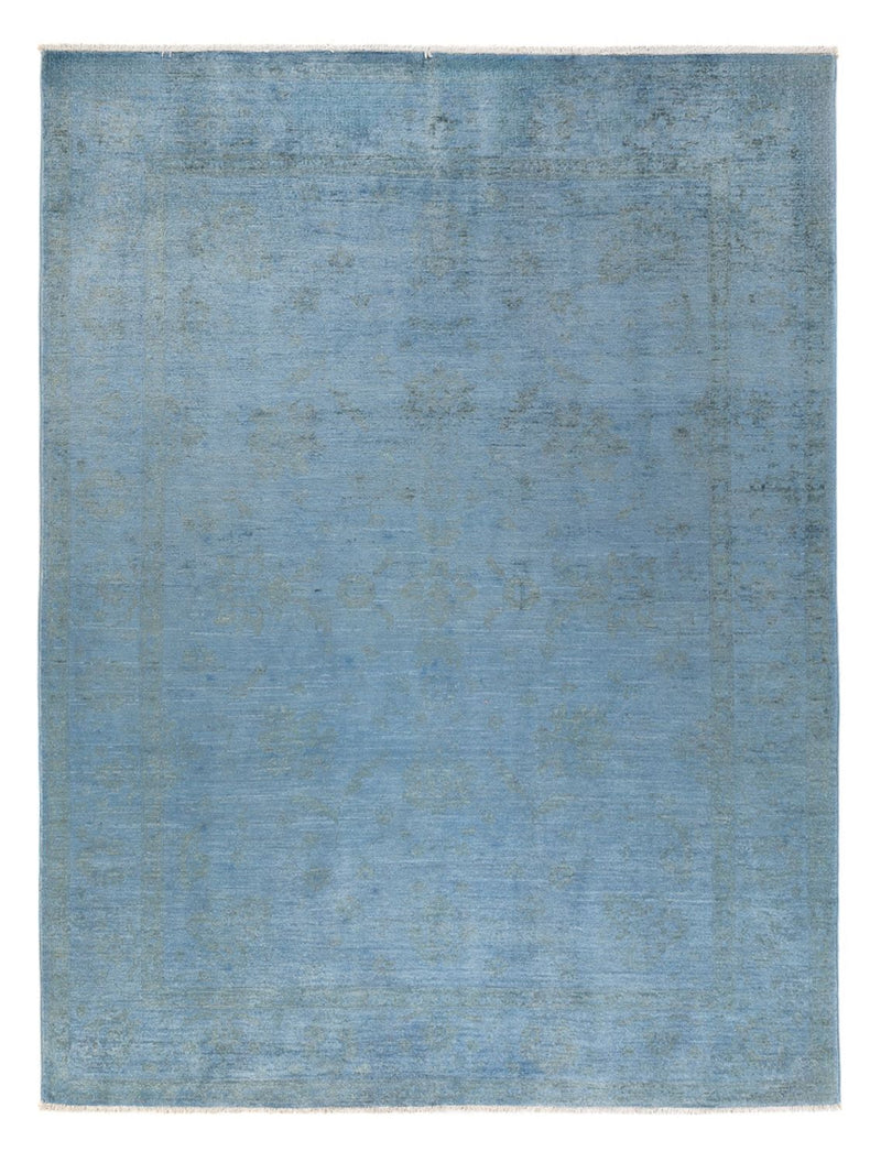 Tapis Ziegler - Moderne - Vintage/Overdyed - 231 x 169 cm - bleu de mer