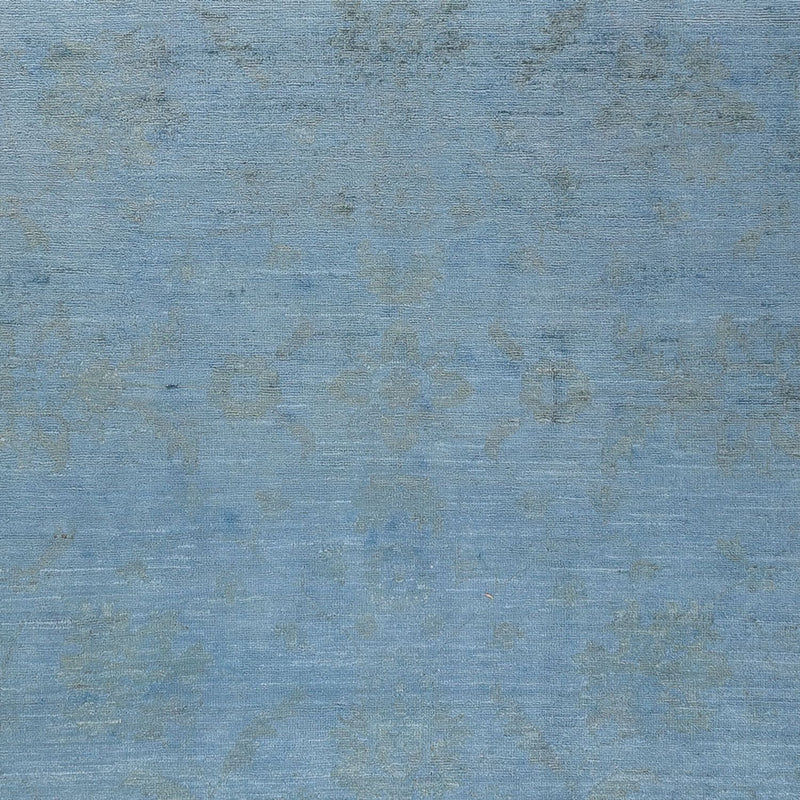 Tapis Ziegler - Moderne - Vintage/Overdyed - 231 x 169 cm - bleu de mer