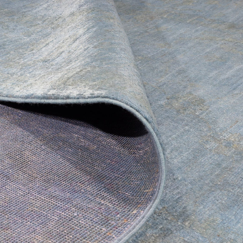 Tapis Ziegler - Moderne - Vintage/Overdyed - 231 x 169 cm - bleu de mer