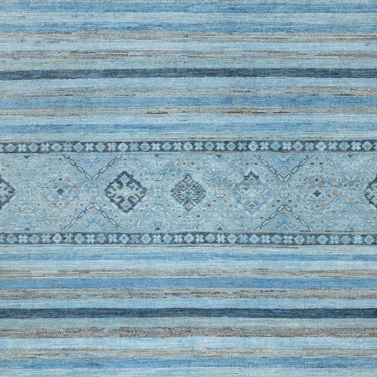 Ziegler Teppich - Modern - 241 x 170 cm - seeblau