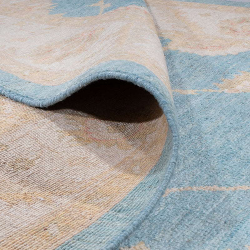 Ziegler Teppich - 247 x 171 cm - hellblau