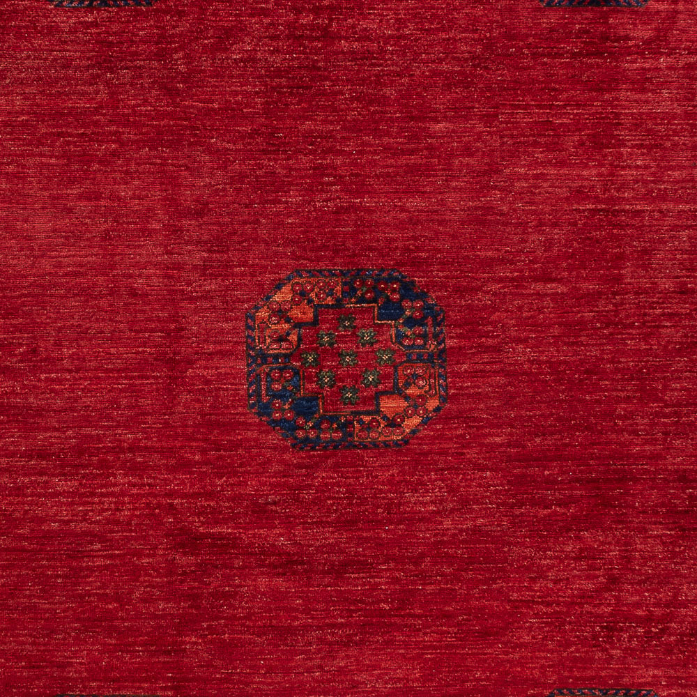 Afghan Teppich - Kunduz - 312 x 258 cm - rot