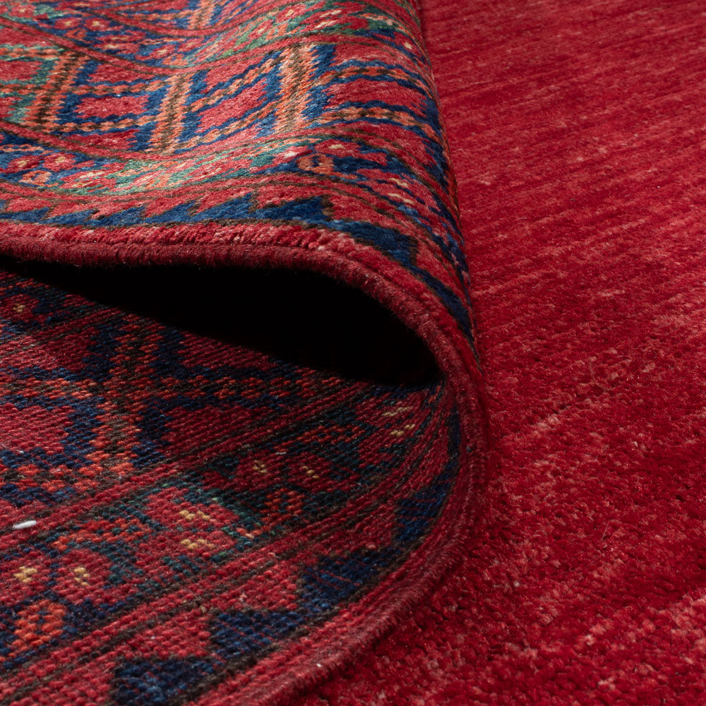 Afghan Teppich - Kunduz - 312 x 258 cm - rot