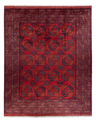 Afghan Teppich - Kunduz - 306 x 255 cm - rot