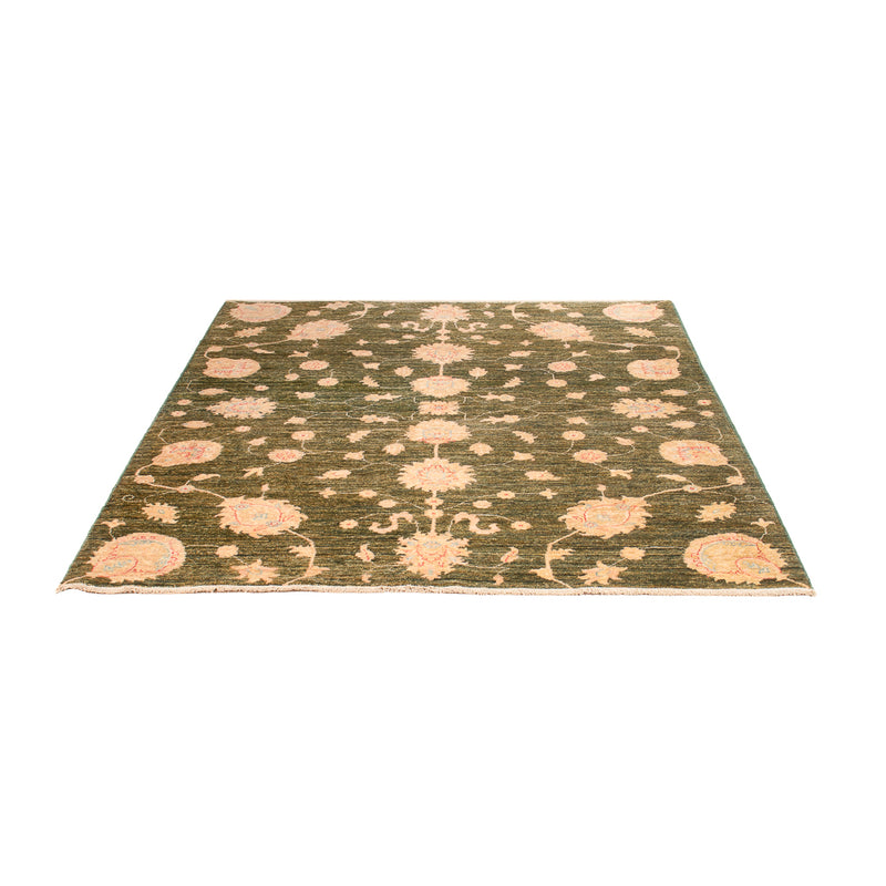 Ziegler Teppich - Modern - 200 x 151 cm - olivgrün