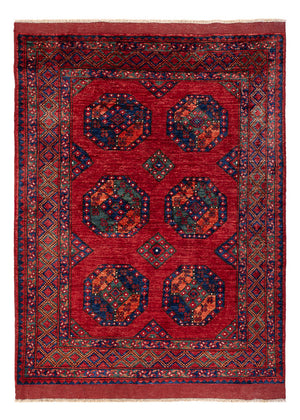 Afghan Teppich - Kunduz - 199 x 149 cm - rot