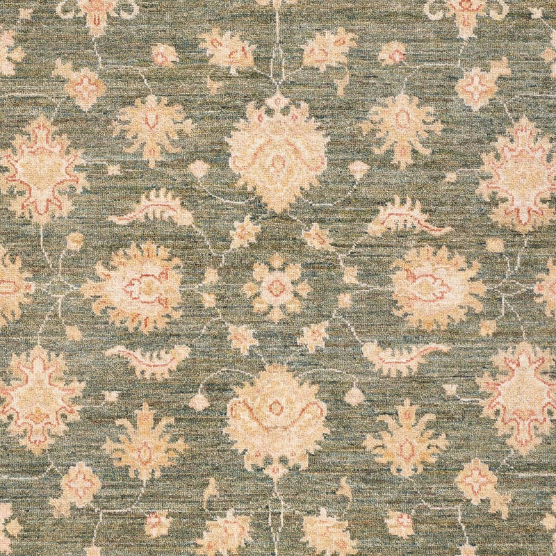 Ziegler Teppich - 202 x 155 cm - olivgrün