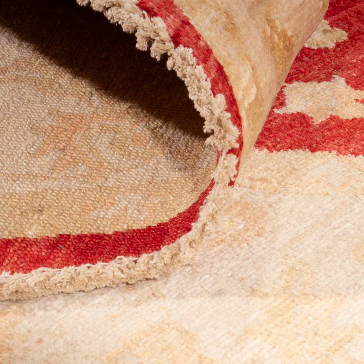 Ziegler Teppich rund  - 201 x 200 cm - rot