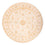 Ziegler Teppich rund  - 202 x 200 cm - beige